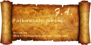 Falkenstein Adrián névjegykártya
